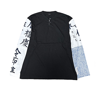 AOKI Henley Neck CUT SAW L/S