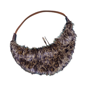 Crescent moon bag-FAKE-FUR